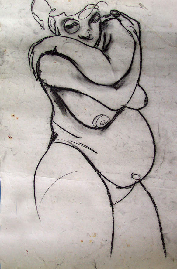 Isha Black 1994 Afternoon with a fat lady III