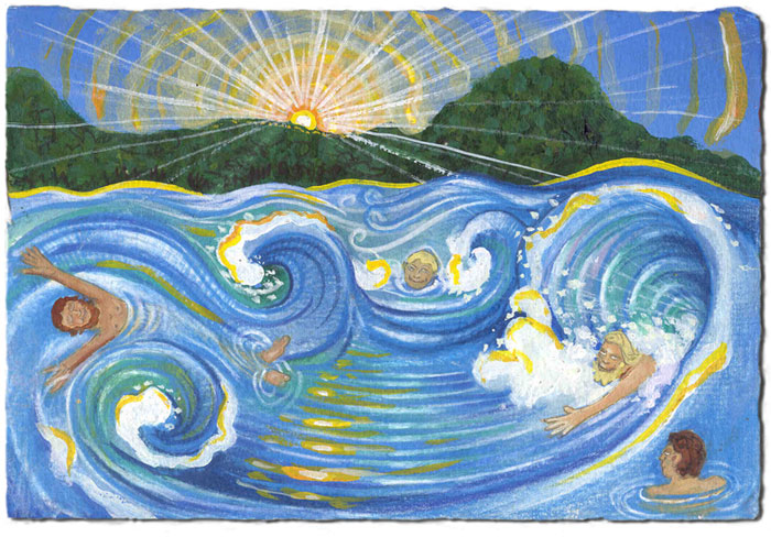 Isha Black 2000 As the sun and ocean show the way to play
    	in the everflow