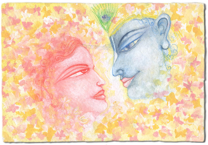 Isha Black 2000 Combined form of Divine Lovers in the height of ecstasy