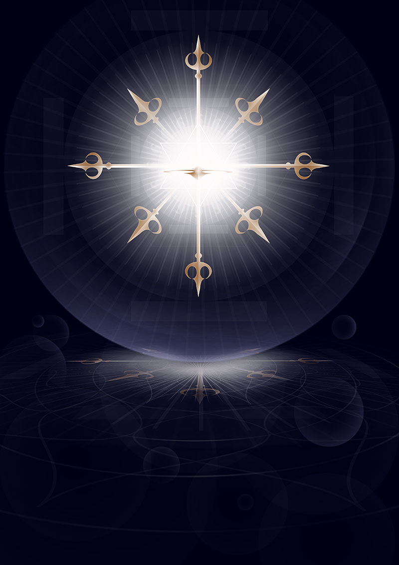 Isha Black 2013 Dasa Triśūla, the Spears of Goloka